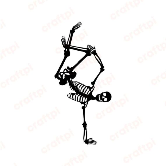 Dancing Skeleton SVG, PNG, JPG, PDF Files