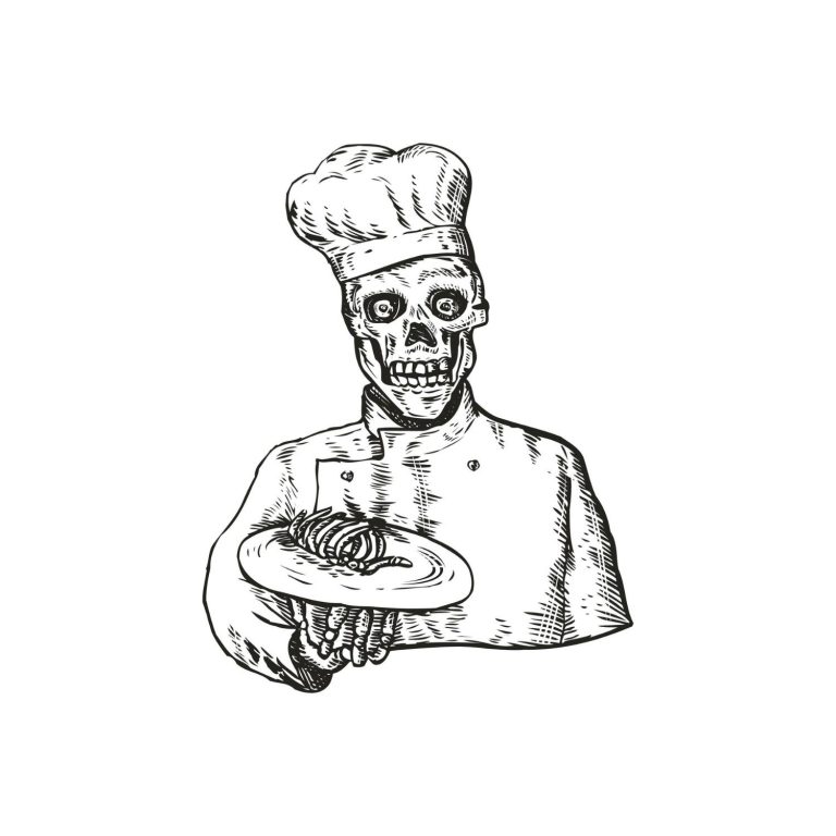 Chef Skeleton SVG, PNG, JPG, PDF Files
