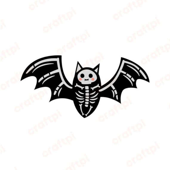 Bat Skeleton SVG, PNG, JPG, PDF Files