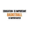 Education Is Important Basketball Is Importanter SVG, PNG, JPG, PDF Files