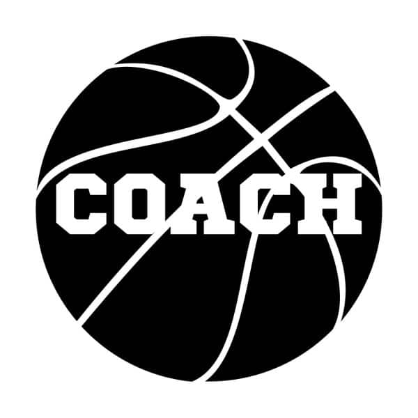 Coach With Basketball Ball SVG, PNG, JPG, PDF Files