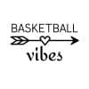 Basketball Vibes With Heart Arrow SVG, PNG, JPG, PDF Files