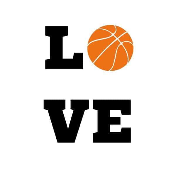 Basketball Stacked Love SVG, PNG, JPG, PDF Files