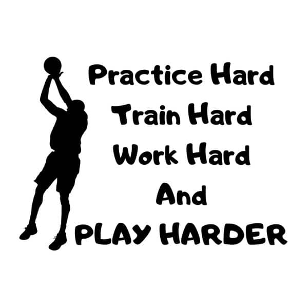 Basketball Player Play Harder SVG, PNG, JPG, PDF Files