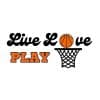 Basketball Live Love Play SVG, PNG, JPG, PDF Files