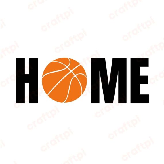 Basketball Home SVG, PNG, JPG, PDF Files