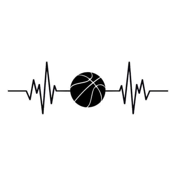 Basketball Heartbeat SVG, PNG, JPG, PDF Files