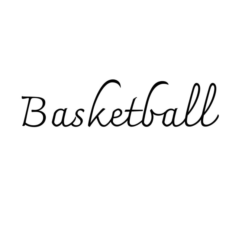 Basketball Handwritten SVG, PNG, JPG, PDF Files