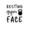 Resting Gym Face SVG, PNG, JPG, PDF Files