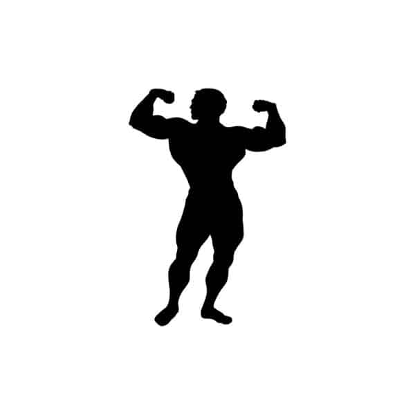Muscular Man SVG, PNG, JPG, PDF Files