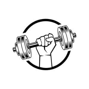 Fitness Dumbbell Weight SVG, PNG, JPG, PDF Files