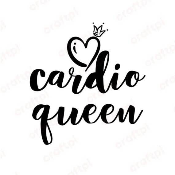 Cardio Queen is Hardio SVG, PNG, JPG, PDF Files