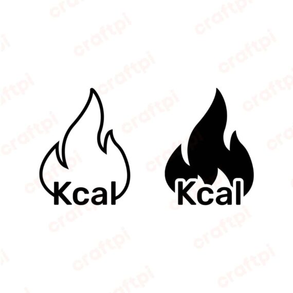 Calories & Kcal Burn SVG, PNG, JPG, PDF Files