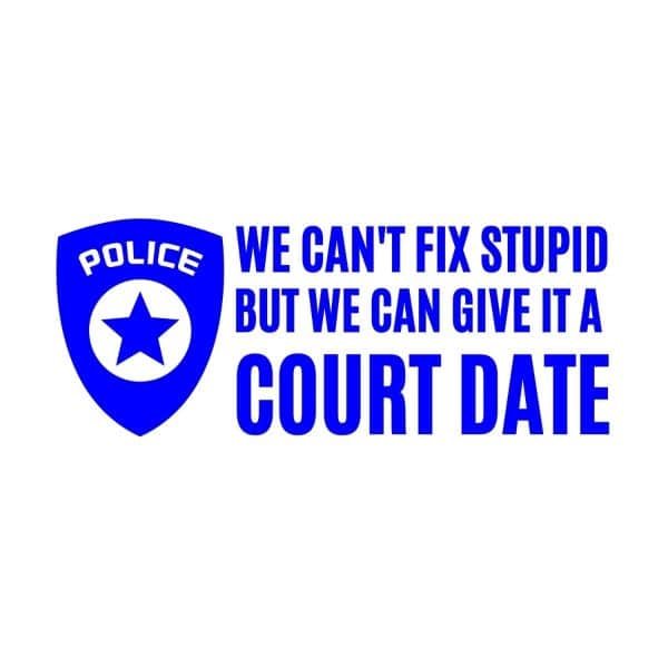 We Can't Fix Stupid But We Can Give It A Court Date SVG, PNG, JPG, PDF Files