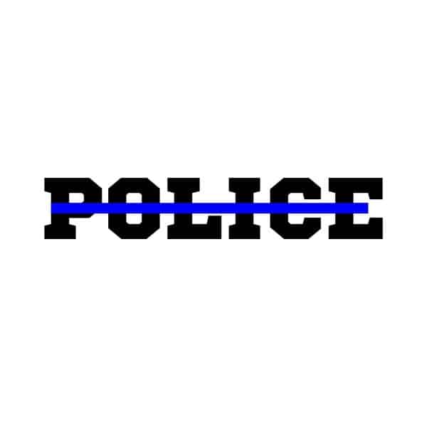Police With Thin Blue Line SVG, PNG, JPG, PDF Files