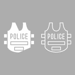 Police Vest Outline SVG, PNG, JPG, PDF Files