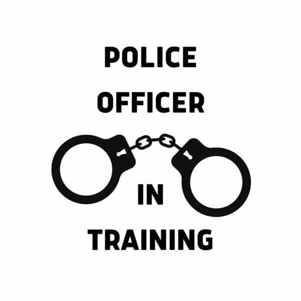 Police Officer In Training SVG, PNG, JPG, PDF Files