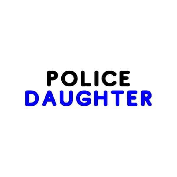 Police Daughter SVG, PNG, JPG, PDF Files