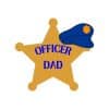 Officer Dad Sheriff Badge SVG, PNG, JPG, PDF Files