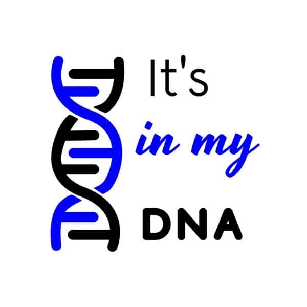 It's In My DNA Police SVG, PNG, JPG, PDF Files