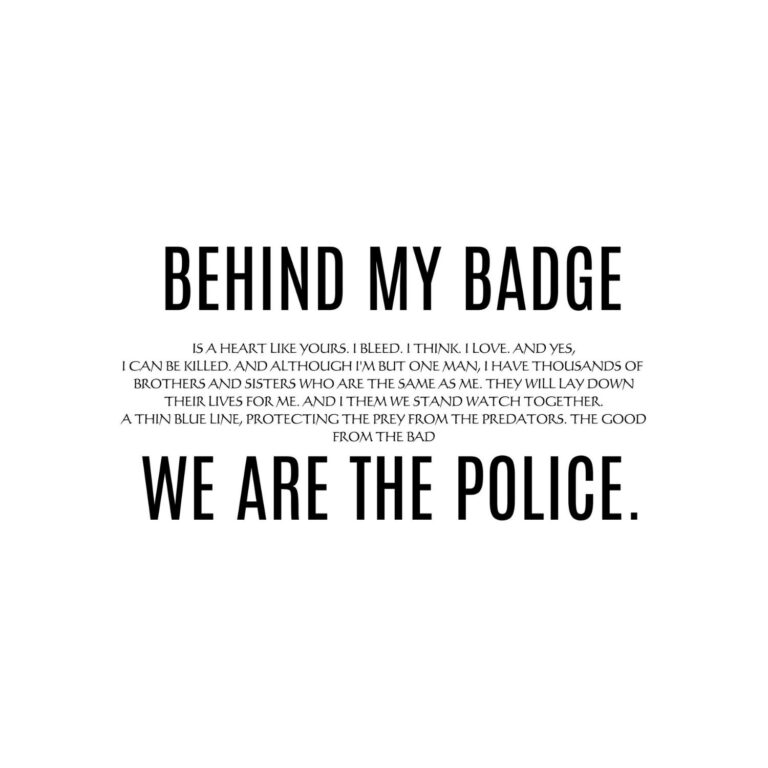 Behind My Badge We Are The Police SVG, PNG, JPG, PDF Files