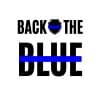 Back The Blue With Police Badge SVG, PNG, JPG, PDF Files