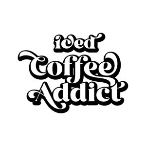 Iced Coffee Addict SVG, PNG, JPG, PDF Files