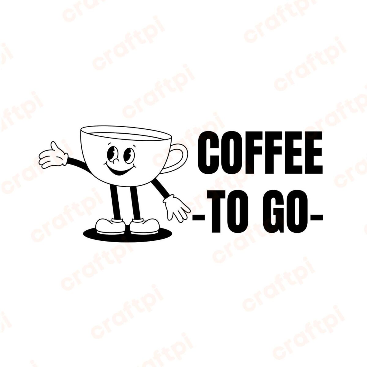 Coffee To Go SVG, PNG, JPG, PDF Files