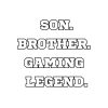 Son Brother Gaming Legend SVG, PNG, JPG, PDF Files