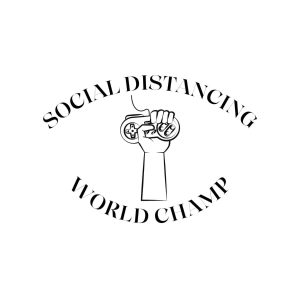 Social Distancing World Champ SVG, PNG, JPG, PDF Files