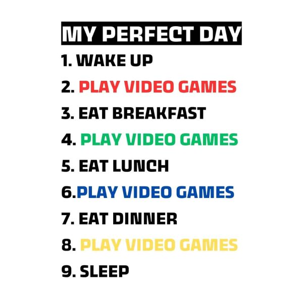 My Perfect Day Video Games SVG, PNG, JPG, PDF Files