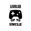 Leveled Up To Uncle SVG, PNG, JPG, PDF Files