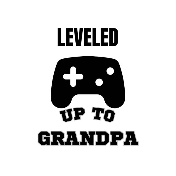 Leveled Up To Grandpa SVG, PNG, JPG, PDF Files