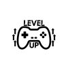 Level Up With Game Pad SVG, PNG, JPG, PDF Files
