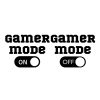 Gamer Mode On and Gamer Mode Off SVG, PNG, JPG, PDF Files