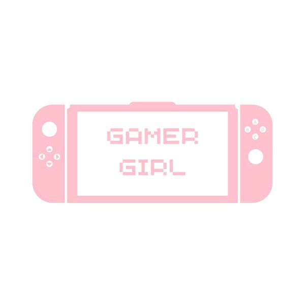 Gamer Girl With Game Console SVG, PNG, JPG, PDF Files