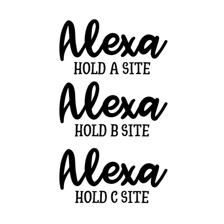 Alexa Hold A, B And C Site SVG, PNG, JPG, PDF Files