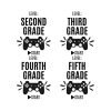 Video Game Second Grade To Fifth Grade Bundle SVG, PNG, JPG, PDF Files