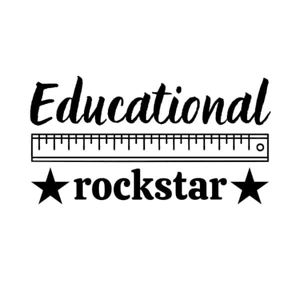 Educational Rockstar With Ruler SVG, PNG, JPG, PDF Files