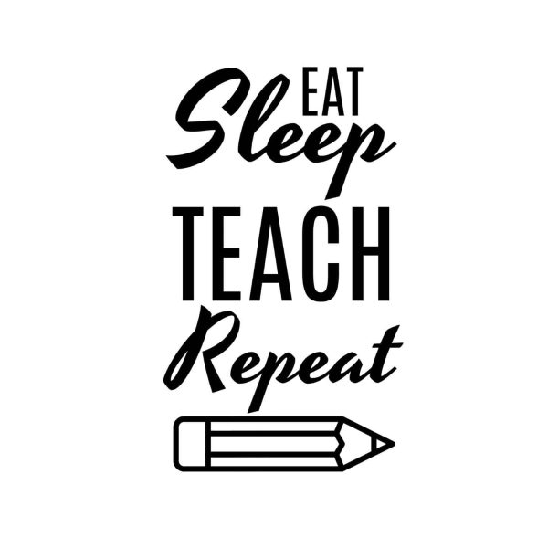Eat Sleep Teach Repeat SVG, PNG, JPG, PDF Files