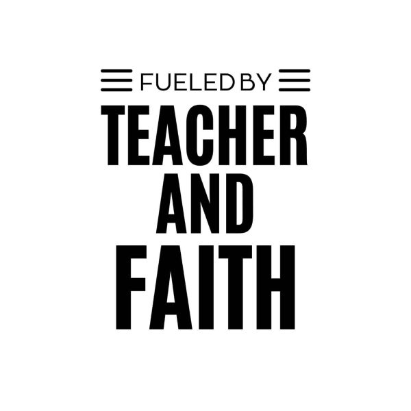 Fueled By Teacher And Faith SVG, PNG, JPG, PDF Files