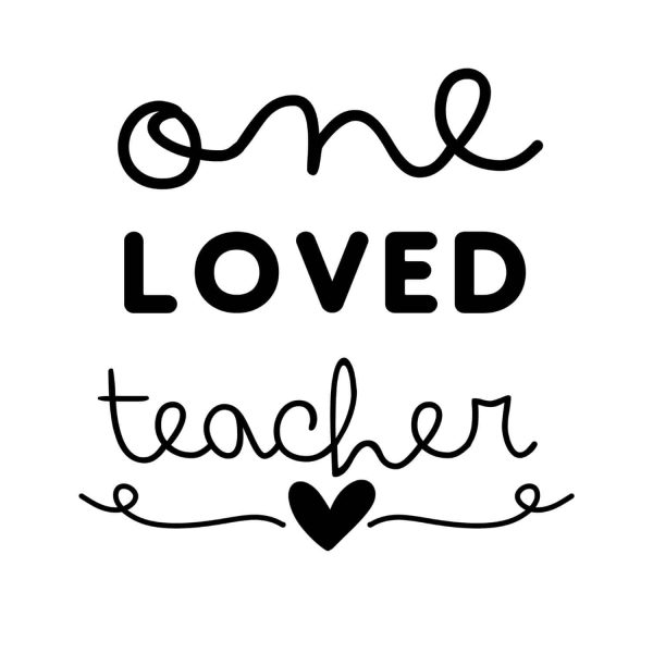 One Loved Teacher SVG, PNG, JPG, PDF Files