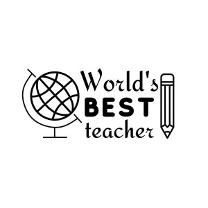 World's Best Teacher SVG, PNG, JPG, PDF Files