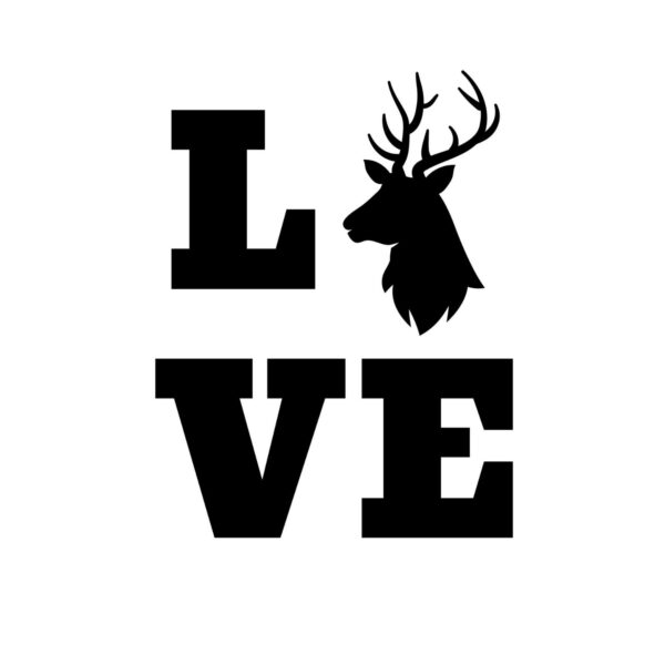 Love Deer SVG, PNG, JPG, PDF Files