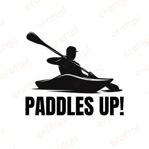 Paddles Up SVG, PNG, JPG, PDF Files