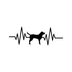 Hunting Dog Heartbeat SVG, PNG, JPG, PDF Files