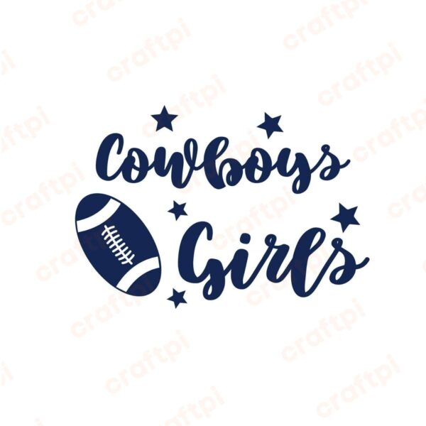 Dallas Cowboys Girls SVG, PNG, JPG, PDF Files