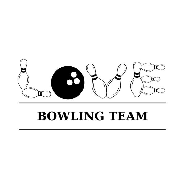 Love Bowling Team SVG, PNG, JPG, PDF Files