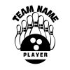 Bowling Team And Player Monogram SVG, PNG, JPG, PDF Files