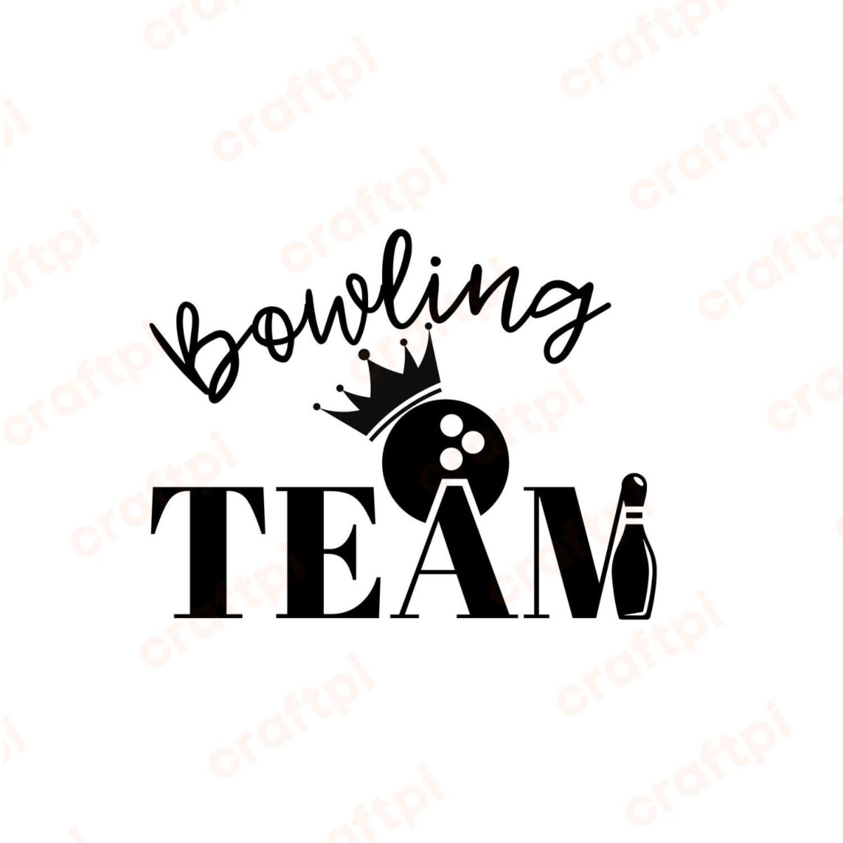 Bowling Team SVG, PNG, JPG, PDF Files